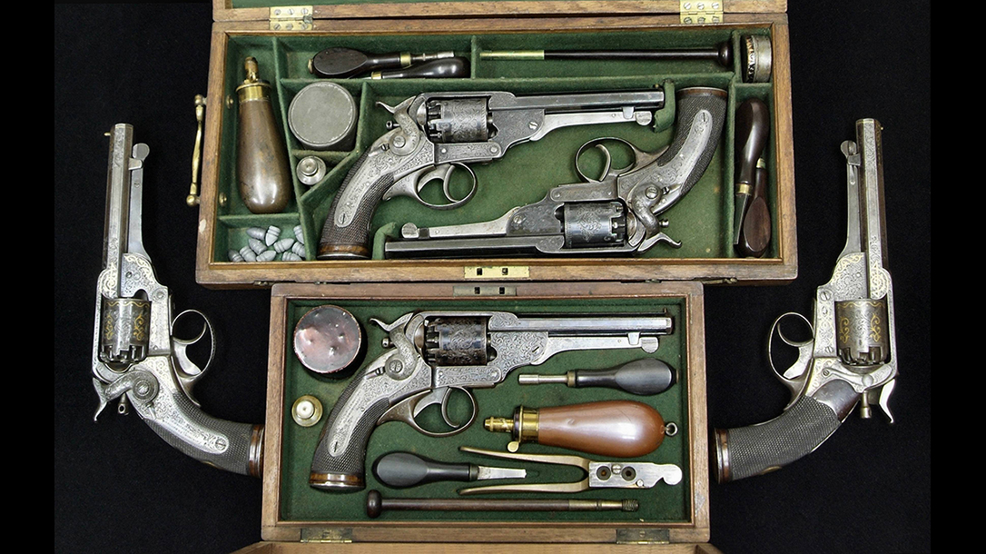 civil war revolvers case