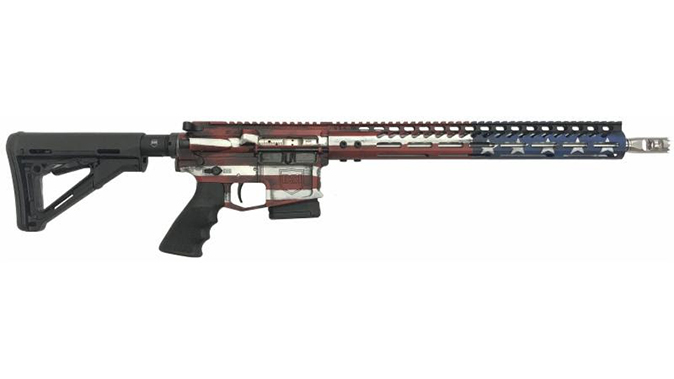 Dark Storm DS-15 Signature Series freedom flag rifle fixed right profile