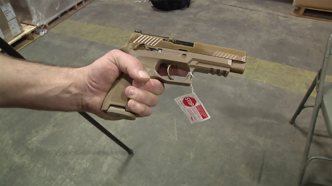 modular handgun system pistol right profile