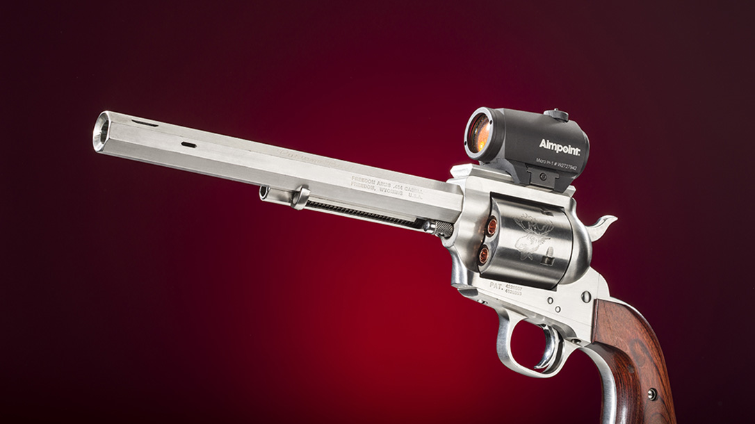 Freedom Arms Model 83 Premier Grade Stalker revolver left profile