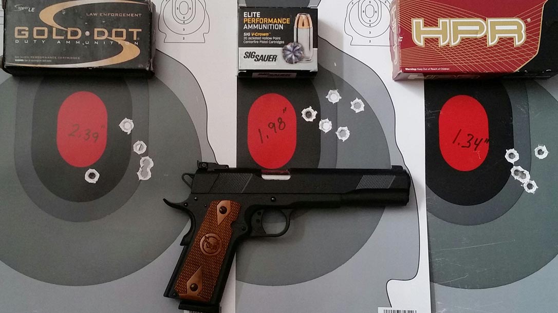 Iver Johnson Eagle XL pistol target