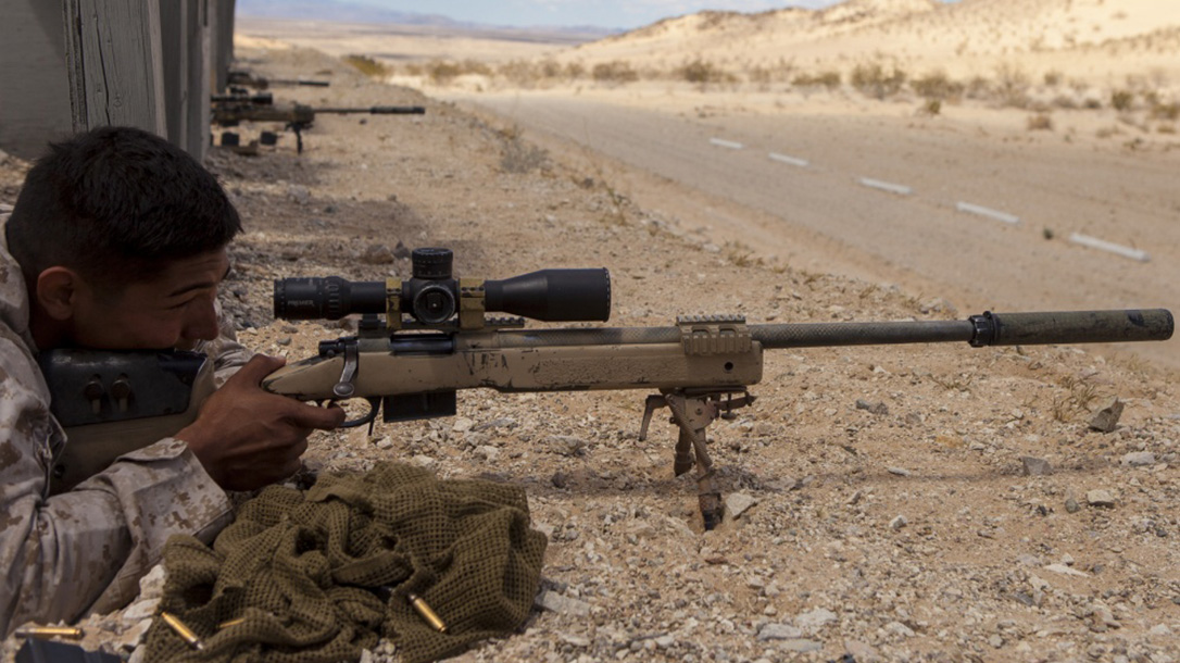 marines mk 13 mod 7 m40 sniper rifle ground training