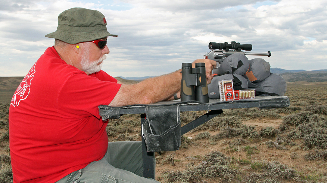 smith wesson model 647 varminter revolver bench shoot