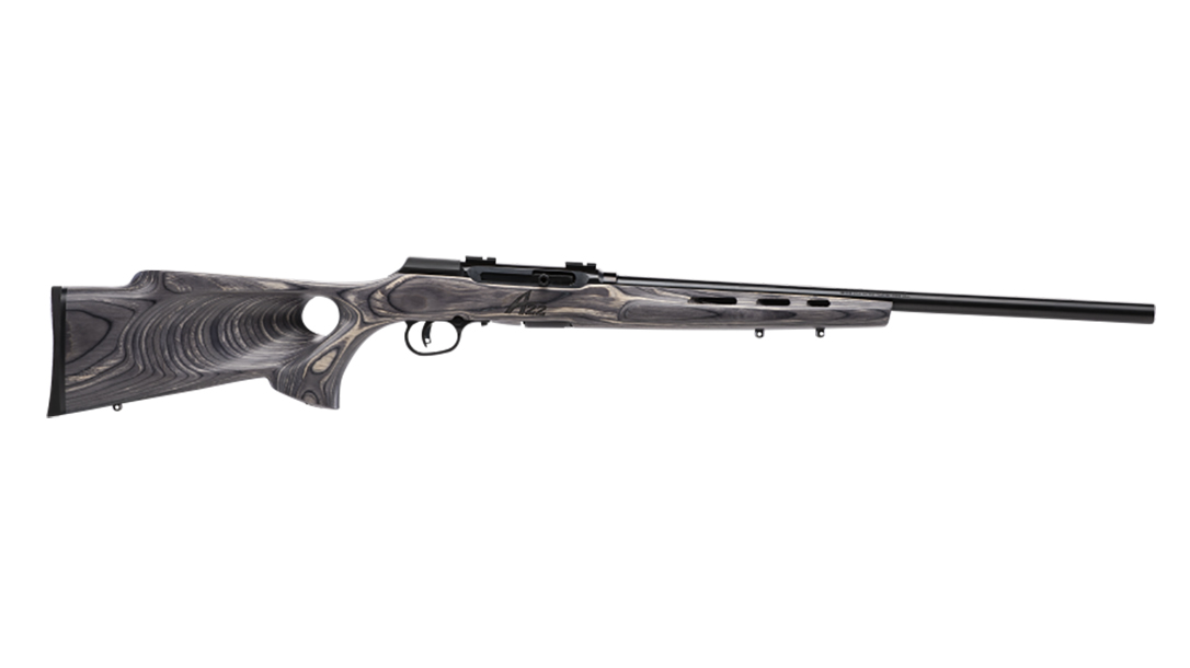 Savage A22 Target Thumbhole model rifle 110 wolverine right profile