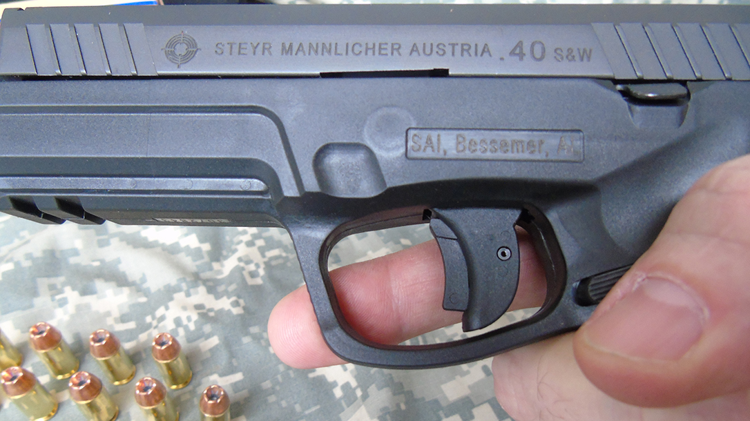 Steyr L40-A1 pistol trigger