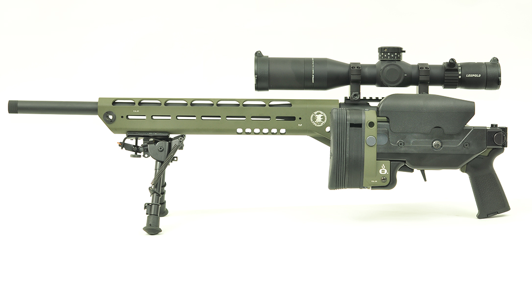 Ashbury Saber-M700 Maj. Edward James Land Tactical Rifle folded stock
