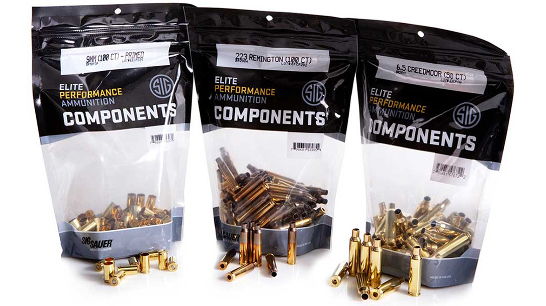sig sauer brass reloading cases lineup