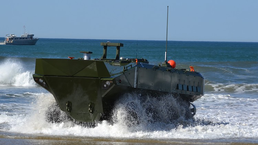 marines amphibious combat vehicle water