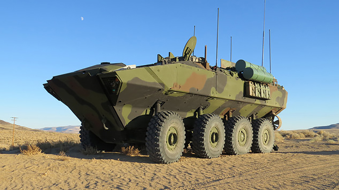 marines amphibious combat vehicle beach