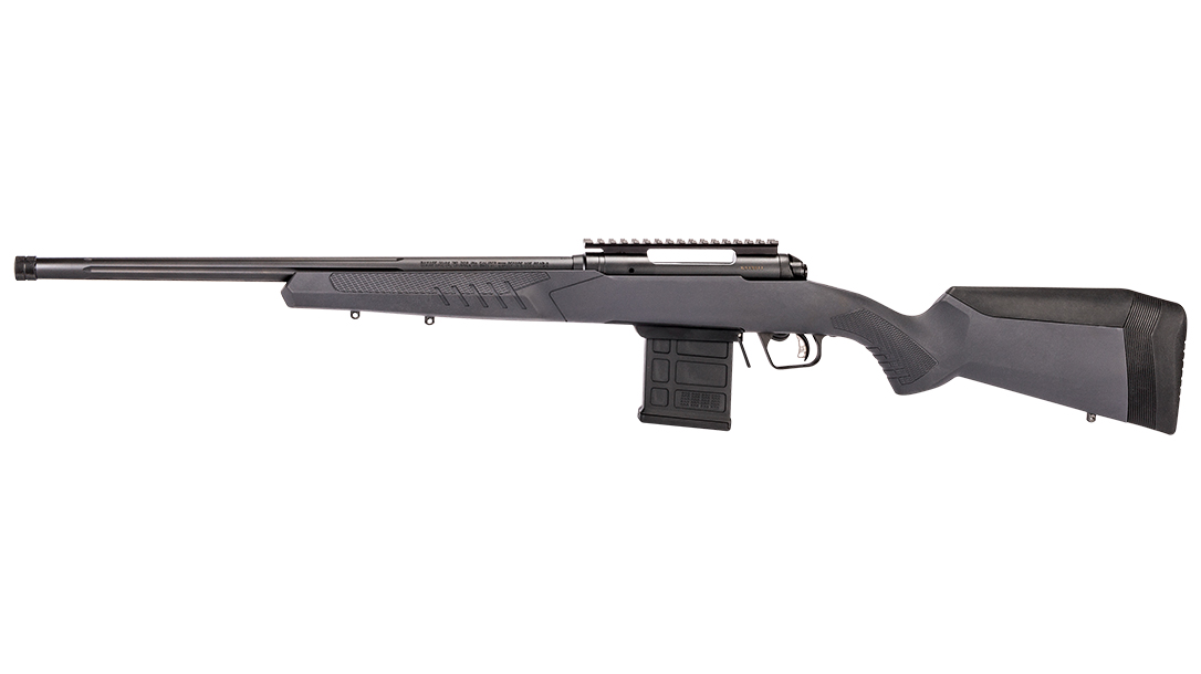 Savage Arms model 110 tactical rifle gray left profile