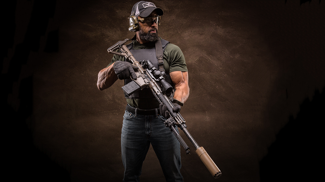 Modern Outfitters MC7 Rifle, gun test, Buck Doyle, posing