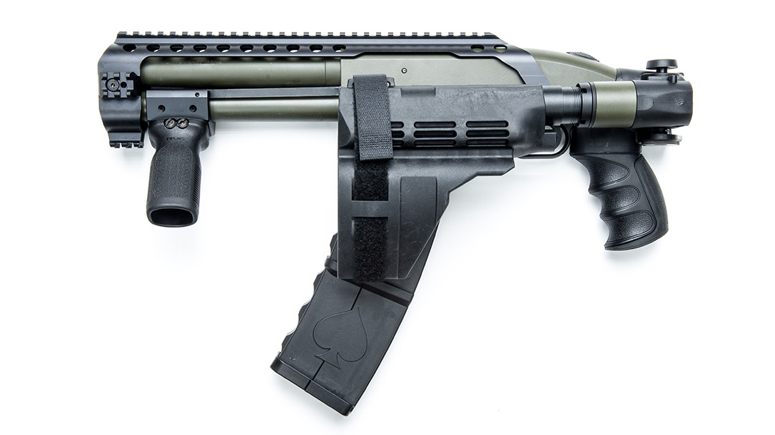 Black Aces Tactical DT Shotgun, 12-gauge shotgun, folding brace