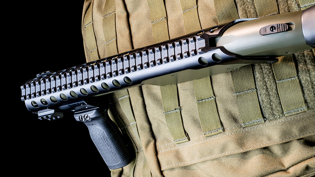 Black Aces Tactical DT Shotgun, 12-gauge shotgun, rail
