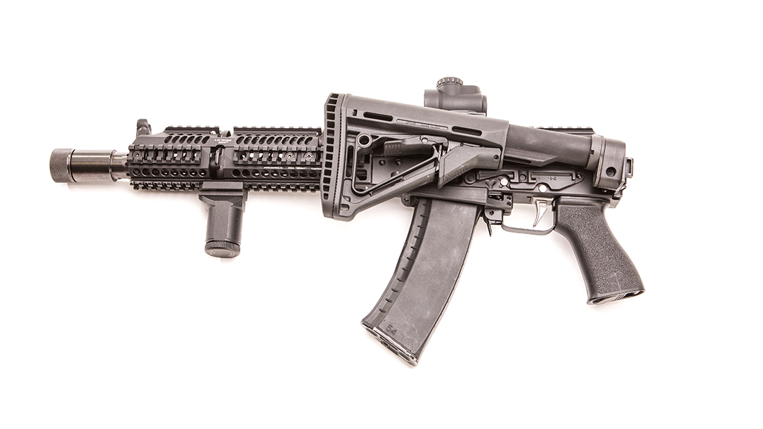 Meridian Defense Project Alpha AK-74 rifle review, Russian, stock folded