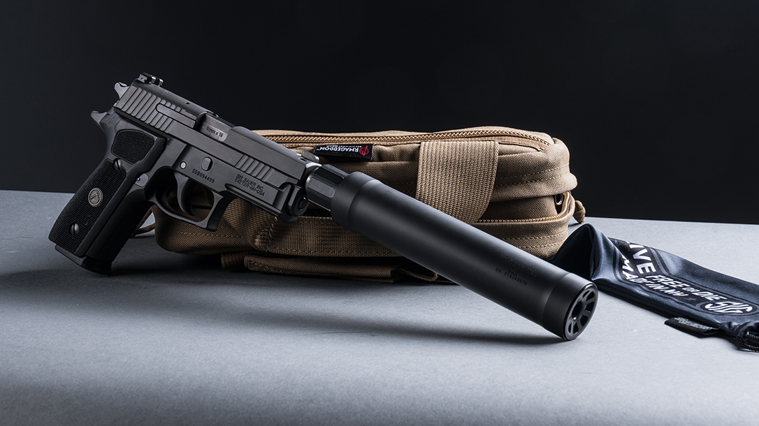 SIG P229 Legion Pistol, SRD9 Suppressor, pistol review, right