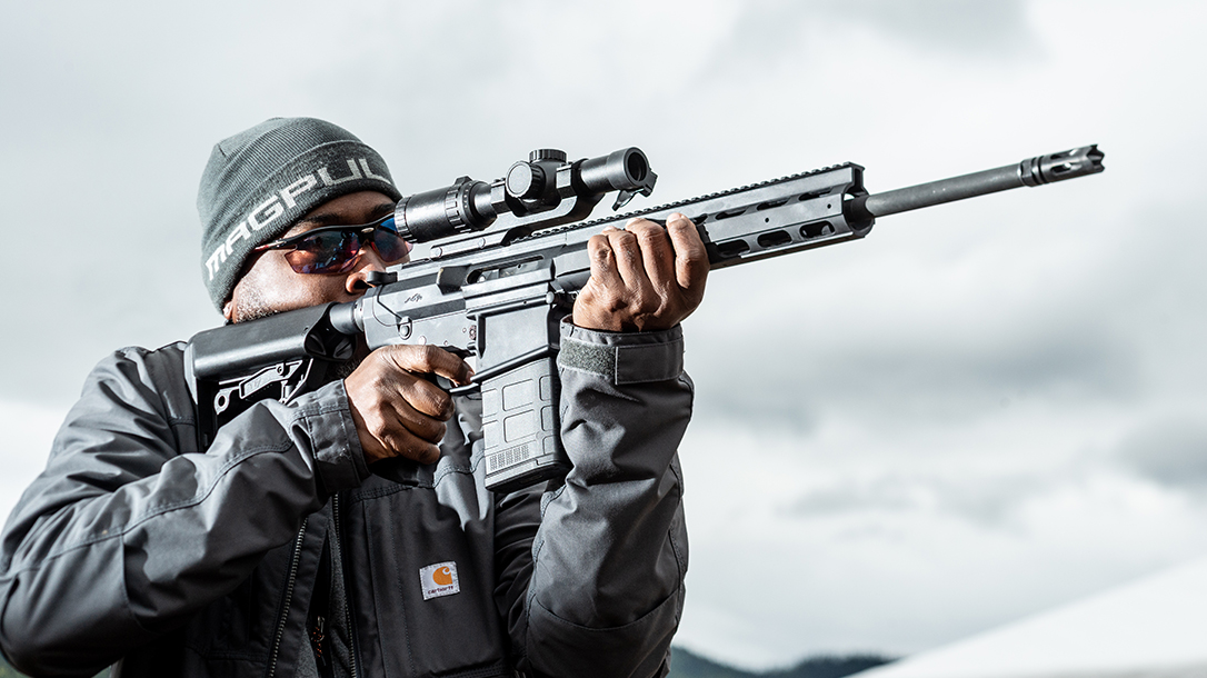 Anderson Manufacturing AM-10 Hunter Rifle Review, .308 Rifle, aim
