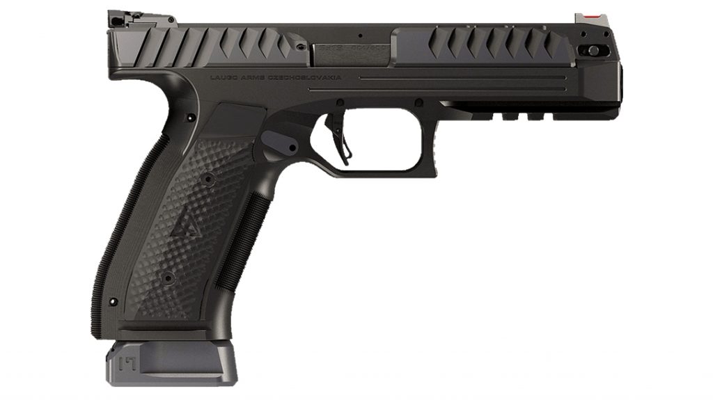 Laugo Arms Alien pistol, 9mm bore axis