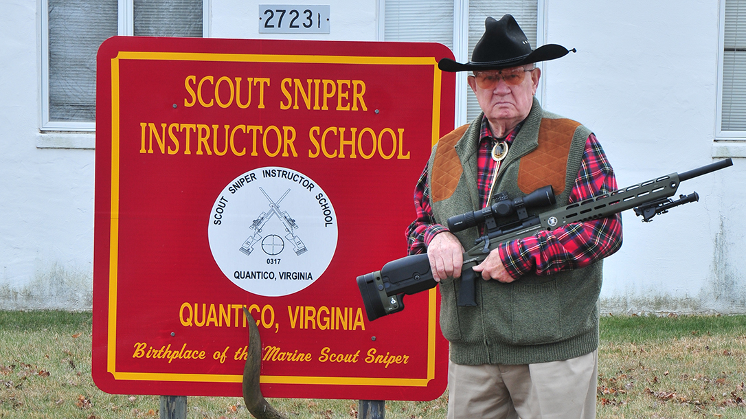 Major Land at Scout Sniper School