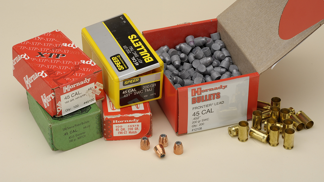 There are a tremendous amount of components available for .45 ACP ammo