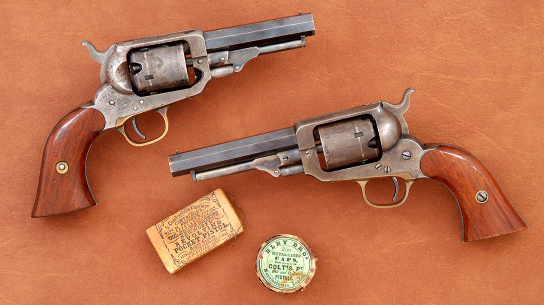 Variations of Whitney Pocket Model revolvers in .31 caliber.