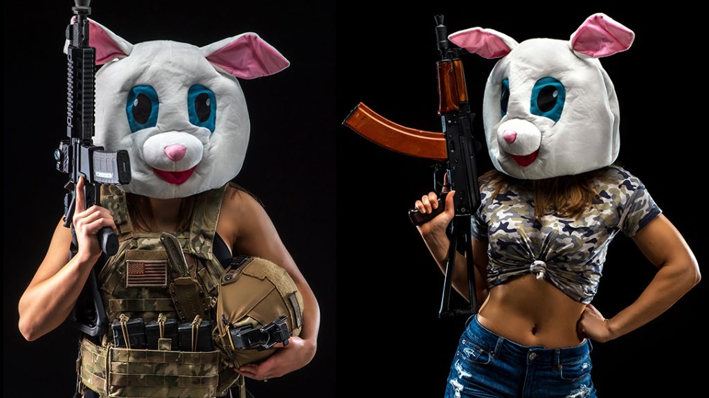 military gun bunny