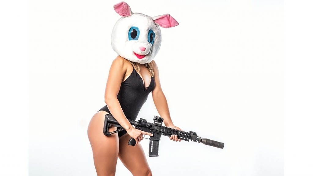 bunnies, rifle