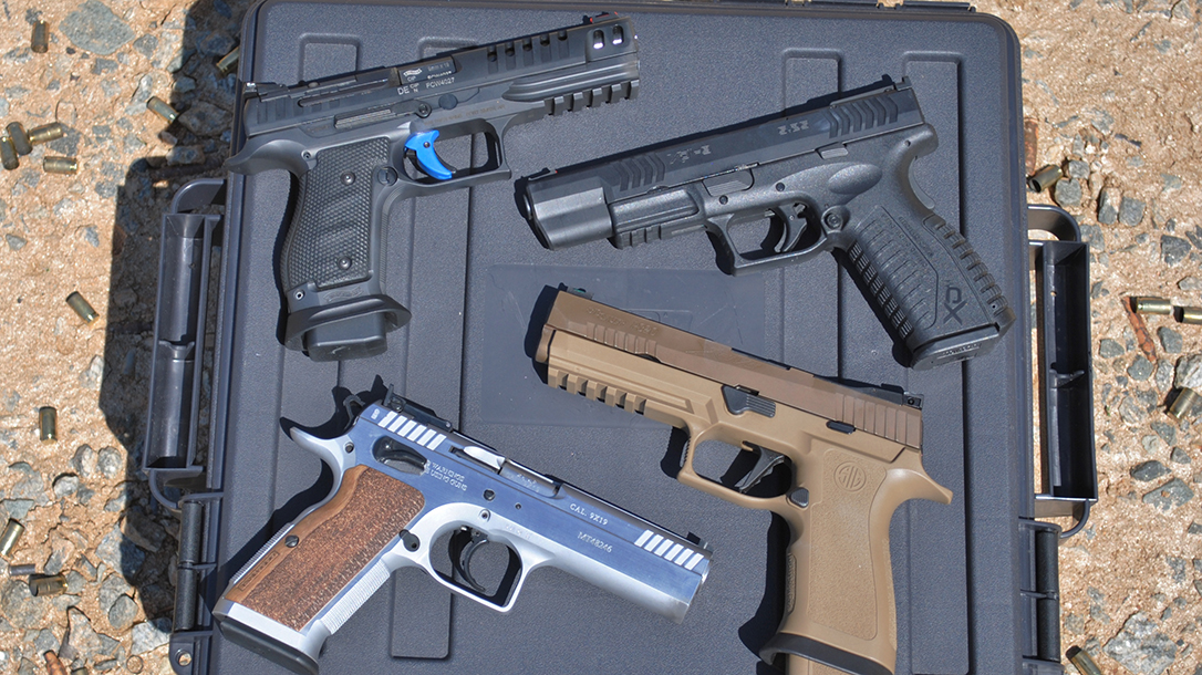 Race guns from Walther, SIG, EAA and Springfield impressed.