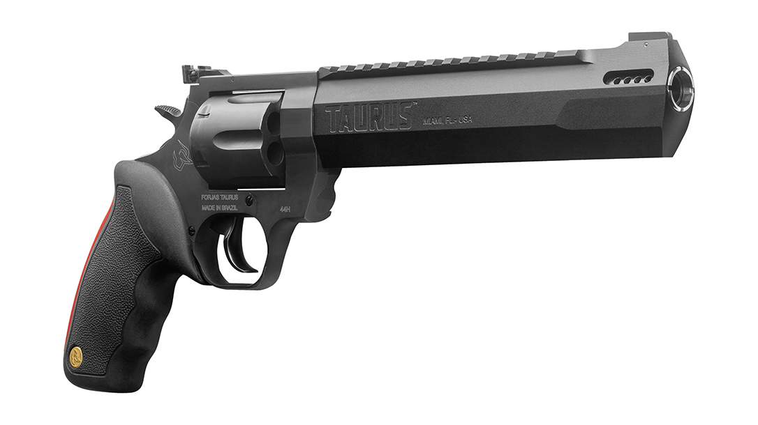 The Taurus Raging Hunter features a ported barrel, to keep down muzzle rise.