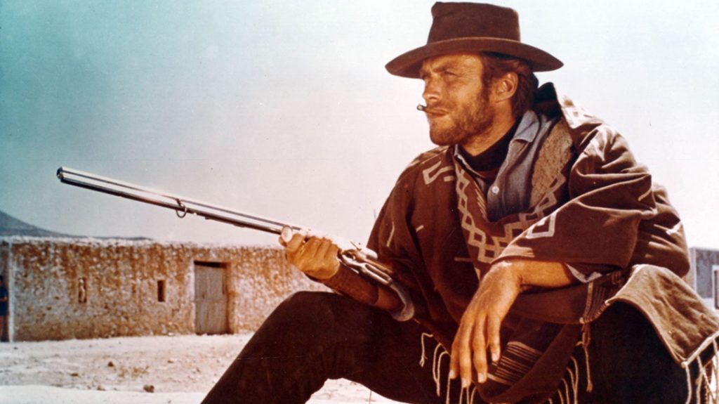 Clint Eastwood ready for a shootout because there were no chips and salsa!