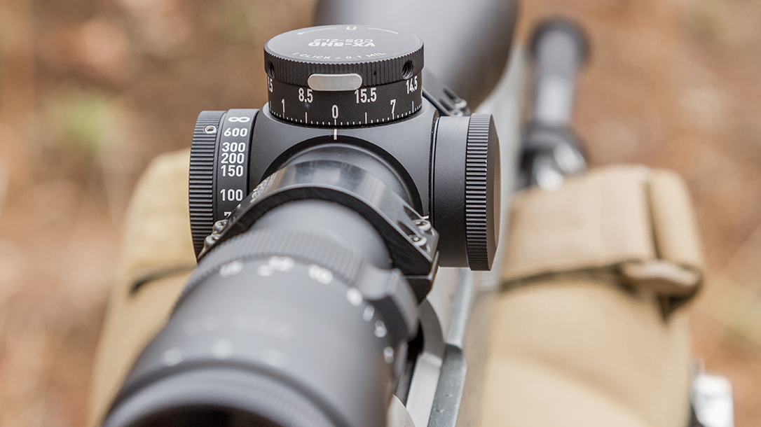 Locked turrets provide a welcome addition on this hunting scope.
