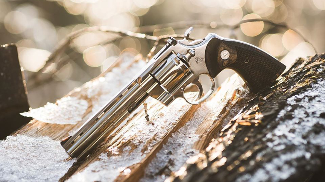 Colt Python revolver, .357 Magnum, lead, updated