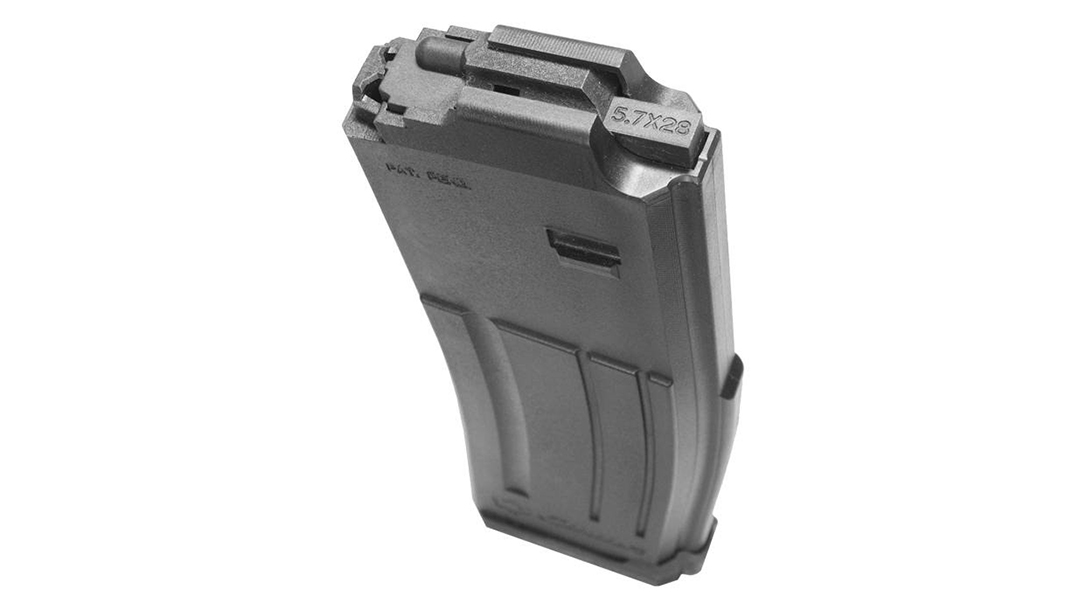 The CMMG 5.7 AR Conversion Magazine makes it possible to run the fast cartridge in your AR-15.