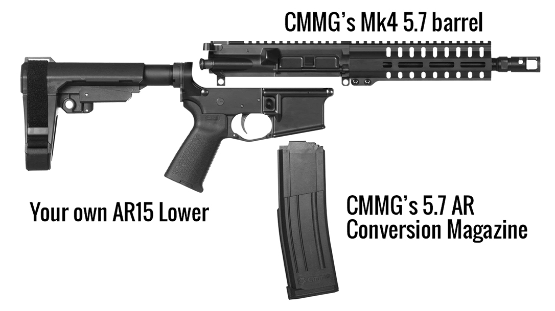 Simply buy an upper receiver and CMMG's magazine to transform your mil-spec AR.