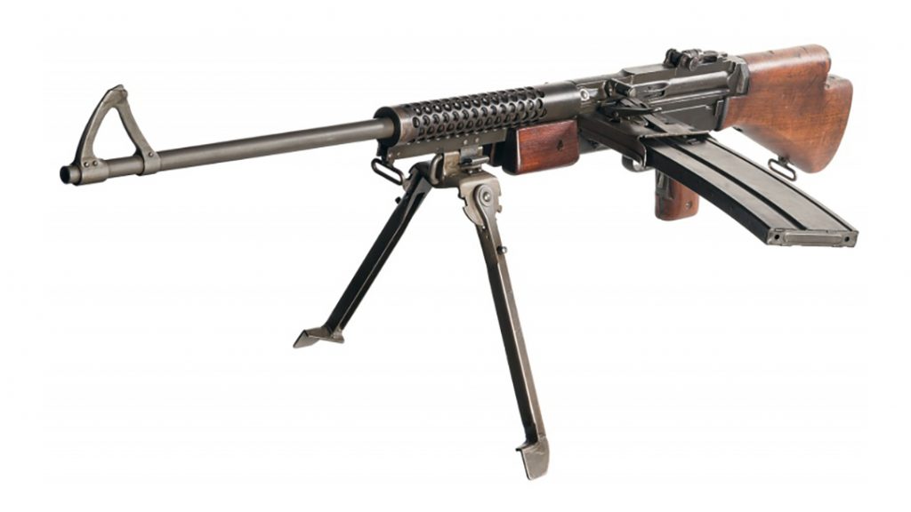 The Johnson Machine Gun saw heavy fighting with Marines in the Pacific theater.
