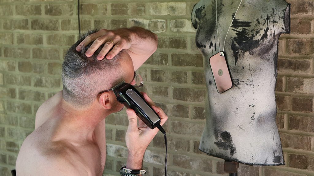 DIY Haircut, clippers, side