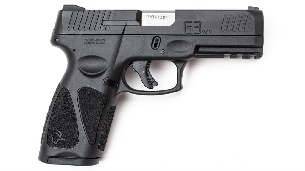 Best Handguns Under $500, The Taurus G3 offers front and rear serrations, a beveled slide and Picatinny rail. 