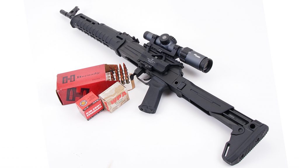 The host of Magpul components helped turn the C39v2 into a shooter. 