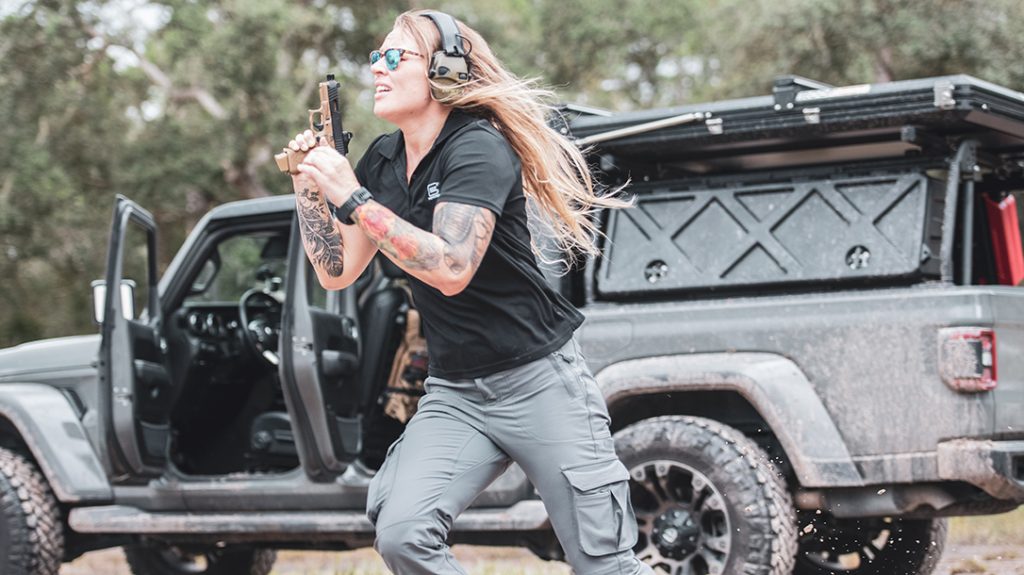 Marine veteran, MMA fighter, shooter and trainer, Kelsey De Santis is an American badass.