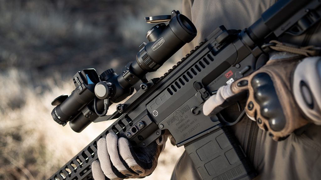 The Sector Optics G1T2 does a remarkable job of keeping the entire package light enough to carry tactically.