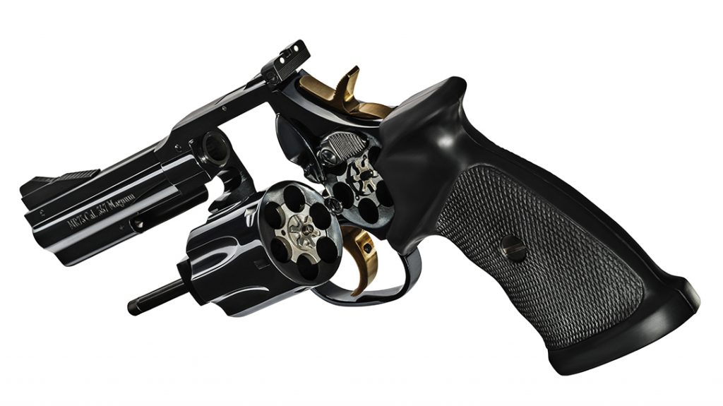 Priced at $3,300, the MR73 Gendarmerie is a high-end revolver. 