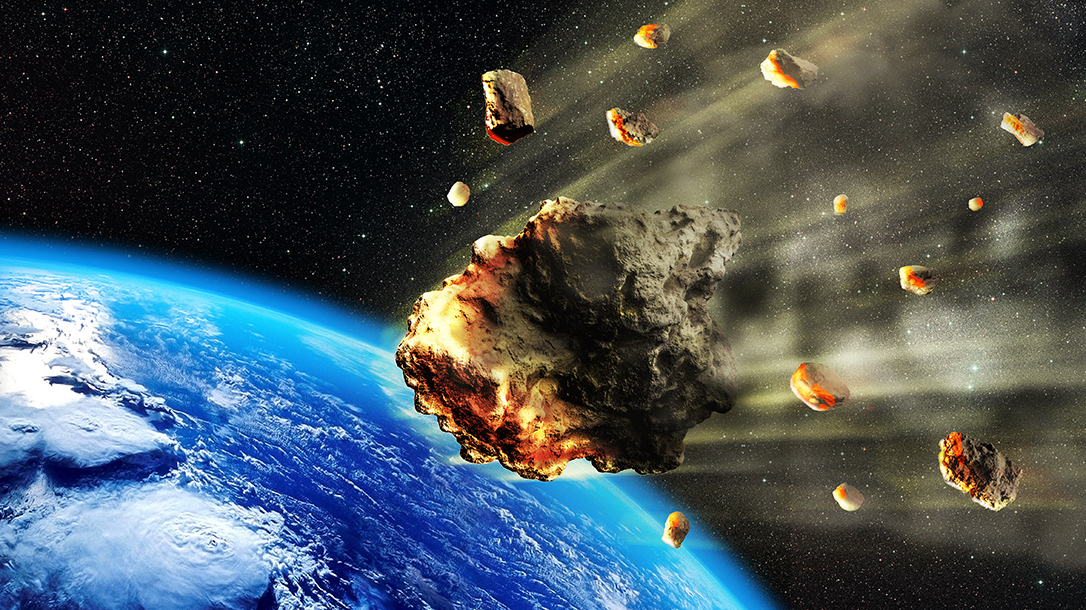 Large amounts of cosmic space rock hurtles dangerously towards Earth.