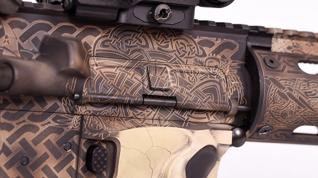 Every inch of the author’s rifle is intricately detailed, right down to the dust cover.