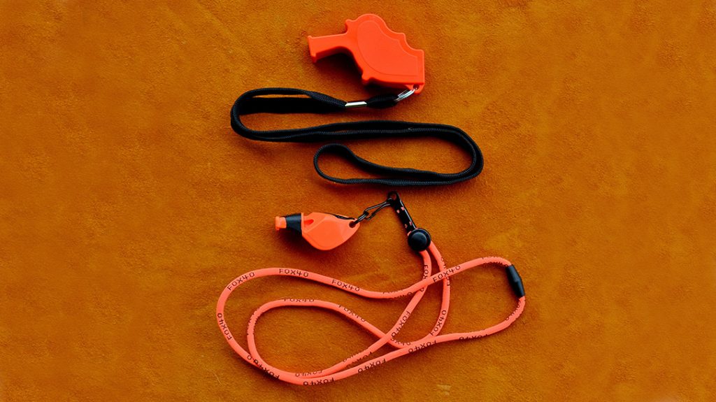A quality whistle can be heard at greater distances than the human voice and will last much longer. It is a great survival signal when ground parties are searching.