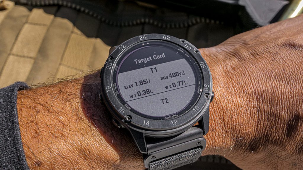 You can easily set up personal target cards on the Garmin Tactix Delta.