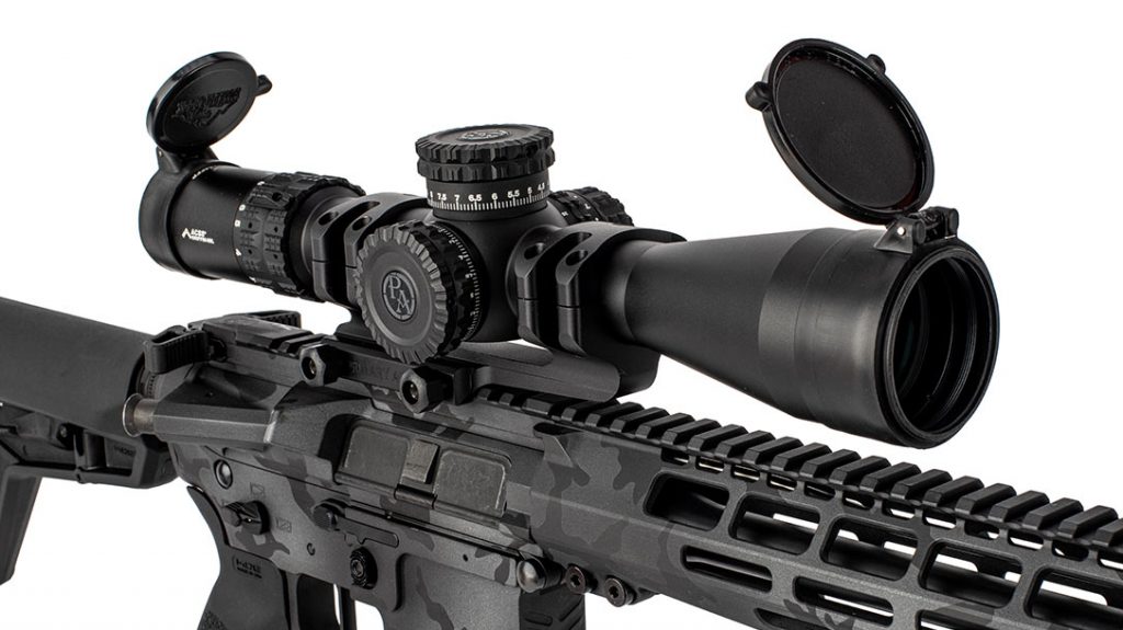 The Primary Arms GLX 2.5-10X44 FFP rifle sight.