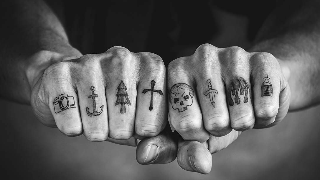 Hands are some of inmates favorite places for ink