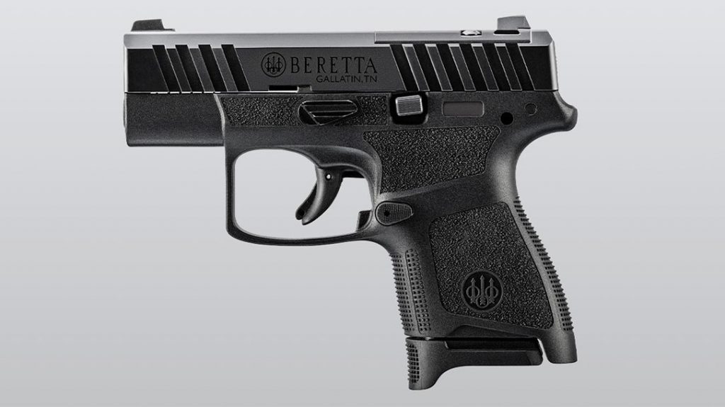 The Beretta APX A1 Carry in standard black.