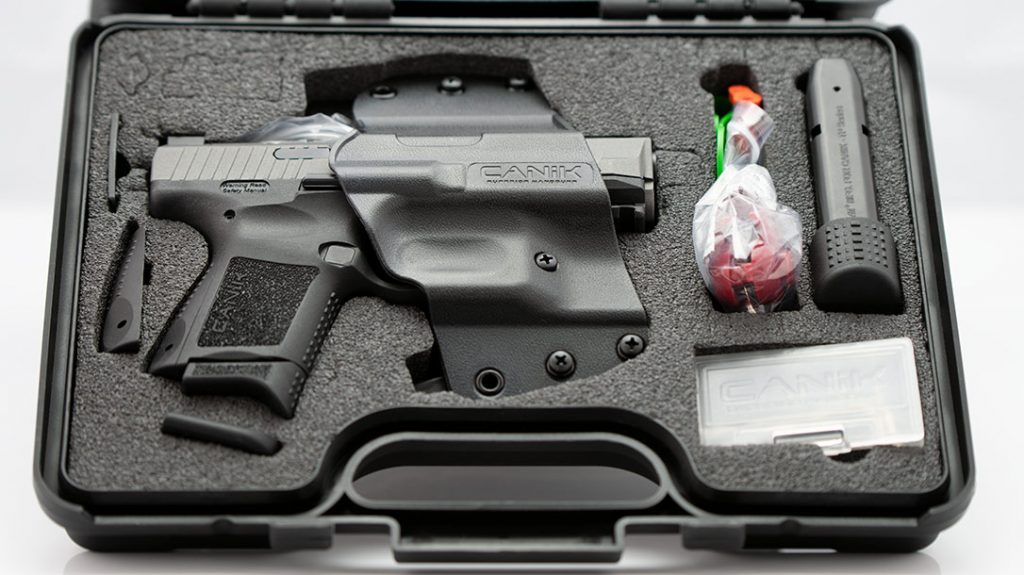 While it's carryability and accuracy are exemplary, having two mags, a holster and a spare backstrap in the box with the gun make the $440 MSRP an even better deal.