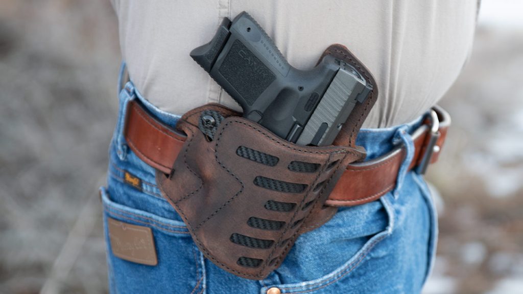 If you want to step it up and go fancy, we would suggest the truly unique VersaCarry Compound Series Holster.
