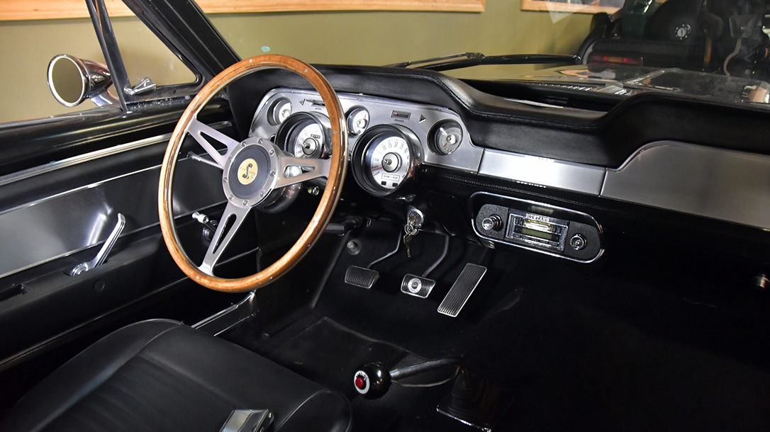 The interior design screams classic 60's muscle car.